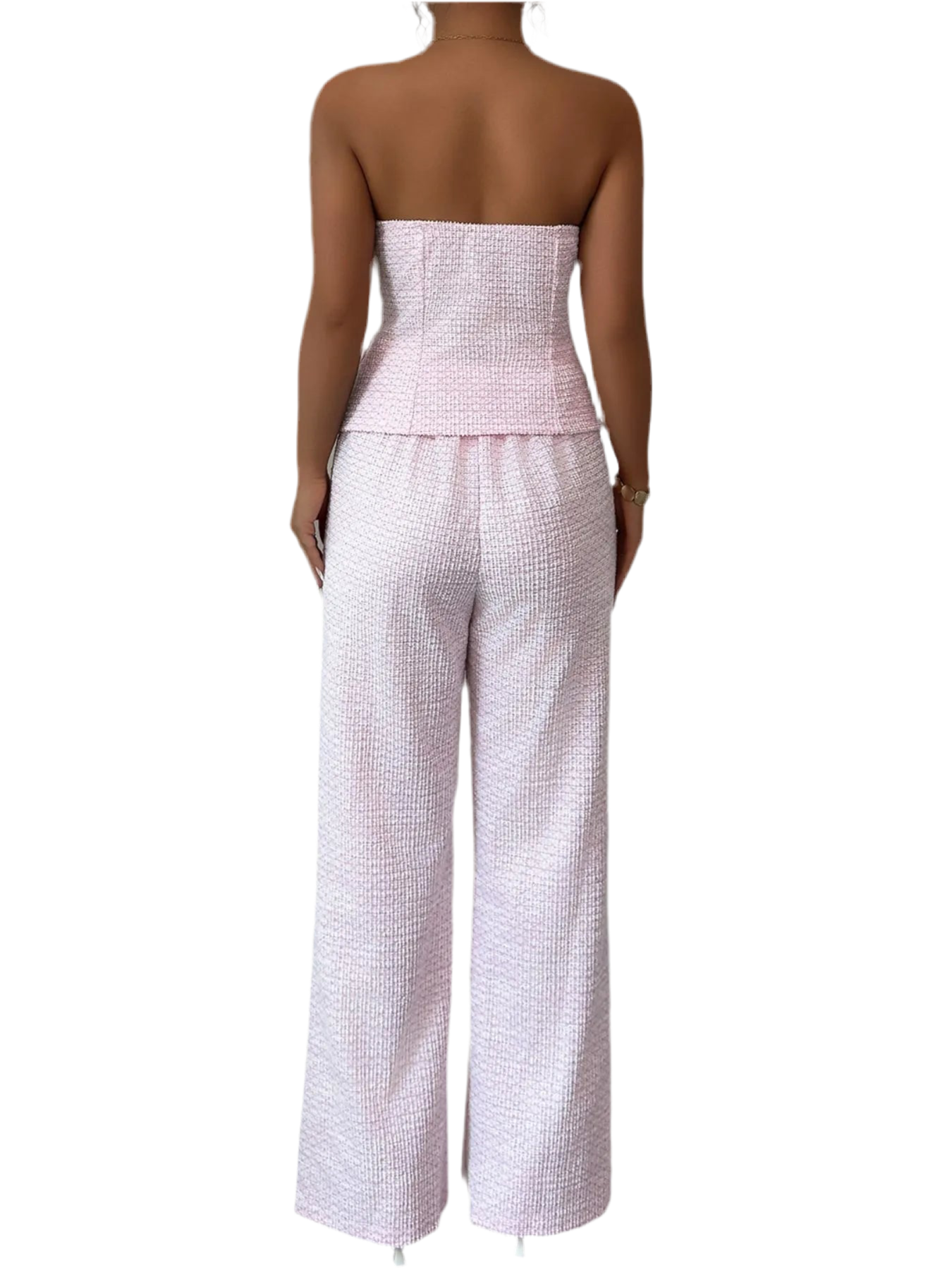 Sweetheart Neck Tube Top and Pants Set