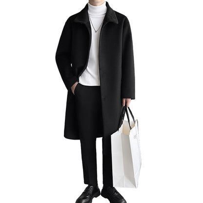 Winter Overknee Long Cotton And Thickening Woolen Coat