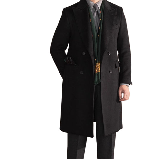 Double Breasted Coat Wool Atmospheric Field Coat