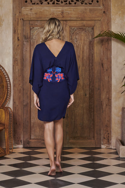 Goddess Dress in Navy